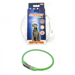 Alternative view of Collar con luces LED Verde M (45cm)
