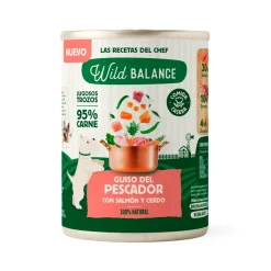 Dinar humit BARF a Lata Wild Balance Salmón i Porc