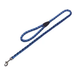Corretja rodona gruixuda de nylon blau d' 1m per a gos