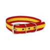 Double collar for dog flag of Spain