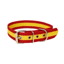 Double collar for dog flag of Spain