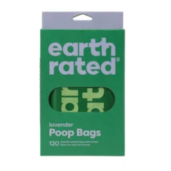 Bolsas con asas Earth Rated lavanda para perros | 120 uds