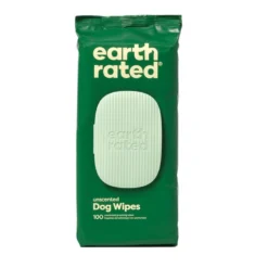 Toallitas húmedas Earth Rated sin perfume para perros | 100 uds